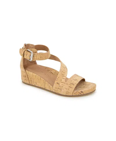 Gentle Souls Women's Gwen Zipper Sandals In Natural Leather