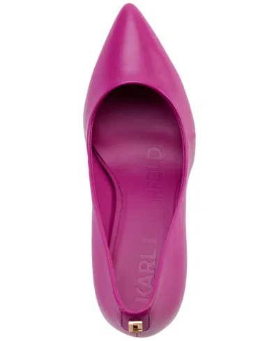Karl Lagerfeld Royale Pointed Toe Pump In Hemlock