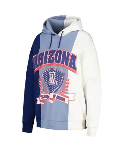 Shop Gameday Couture Women's  Navy Arizona Wildcats Hall Of Fame Colorblock Pullover Hoodie