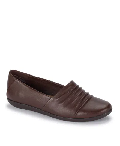 Baretraps Piper Ruched Flat In Light Gold