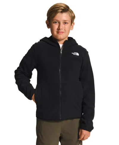 Shop The North Face Big Boys Teen Glacier Full-zip Hooded Jacket In Tnf Black