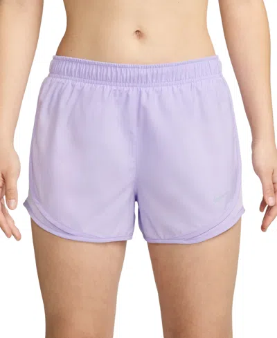 Shop Nike Tempo Women's Brief-lined Running Shorts In Lilac Bloom,lilac Bloom,wolf Grey