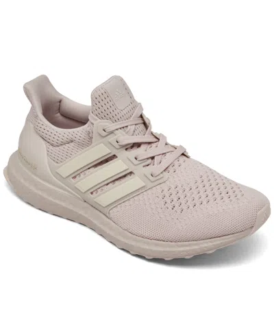 Shop Adidas Originals Women's Ultra Boost 1.0 Running Sneakers From Finish Line In Putty Mauve,wonder White