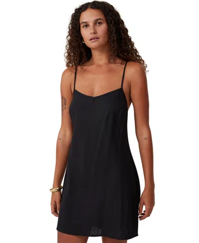 Shop Cotton On Women's Haven V-neck Mini Dress In Black