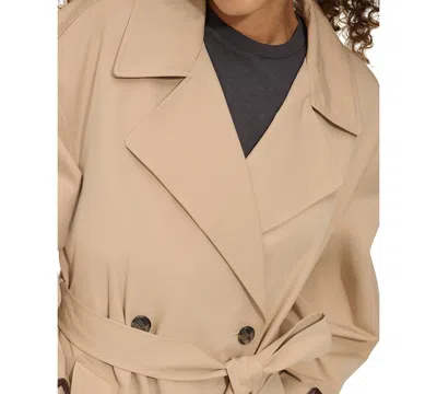 Shop Levi's Women's Classic Relaxed Fit Belted Trench Coat In Khaki