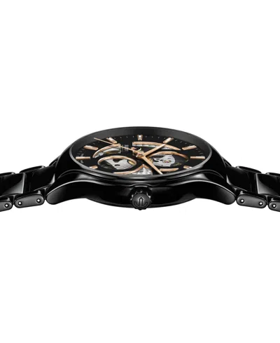 Rado Unisex Swiss Automatic True Black High-tech Ceramic Bracelet Watch 40mm In No Color