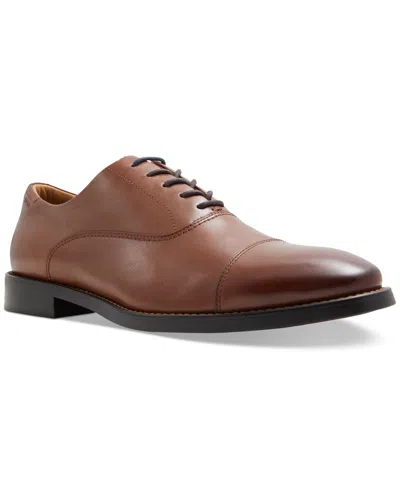 Shop Ted Baker Men's Oxford Dress Shoes In Rustcopper