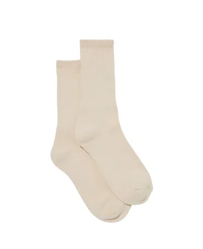 Shop Cotton On Men's Essential Socks In Bone