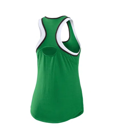 Shop Wear By Erin Andrews Women's  Green Oregon Ducks Open Hole Razorback Tank Top