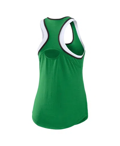 Wear By Erin Andrews Women's  Green Oregon Ducks Open Hole Razorback Tank Top In Green