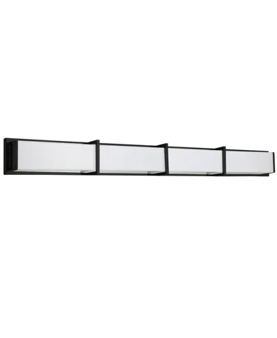 Shop Dainolite 5" Metal Winston 72w Vanity Light With Acrylic Diffuser In Matte Black,white