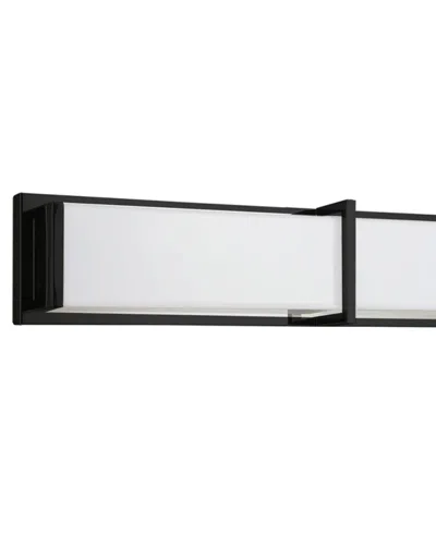 Dainolite 5" Metal Winston 72w Vanity Light With Acrylic Diffuser In Matte Black,white