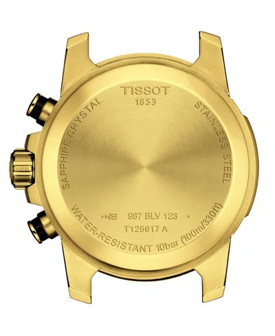 Tissot Men's Swiss Chronograph Supersport Gts Gold Pvd Stainless Steel Bracelet Watch 46mm In No Color