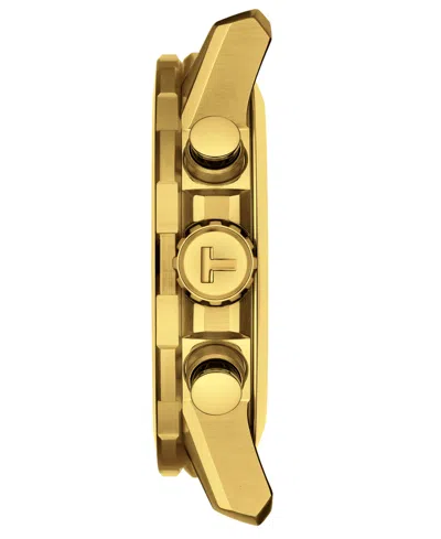 Tissot Men's Swiss Chronograph Supersport Gts Gold Pvd Stainless Steel Bracelet Watch 46mm In No Color