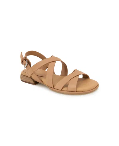 Shop Gentle Souls Women's Helen Buckle Sandals In Luggage Leather