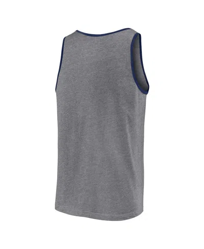 Shop Profile Men's  Heather Charcoal Houston Astros Big And Tall Arch Over Logo Tank Top