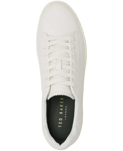 Shop Ted Baker Men's Westwood Lace Up Sneakers In White