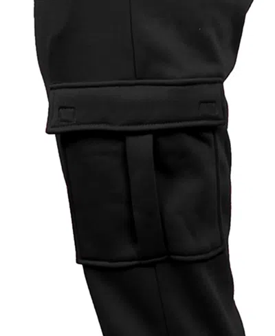 Blue Ice Men's Heavyweight Fleece-lined Cargo Jogger Sweatpants-4pk In B-c-n-hg