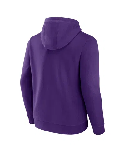 Fanatics Branded  Purple Los Angeles Lakers Primary Logo Pullover Hoodie In Purple