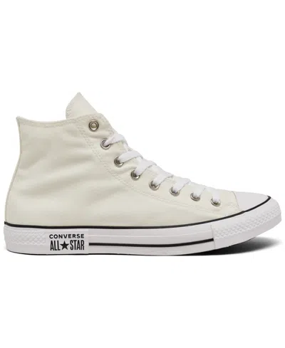 Shop Converse Men's Chuck Taylor Side License Plate Casual Sneakers From Finish Line In Vintage-like White,gray