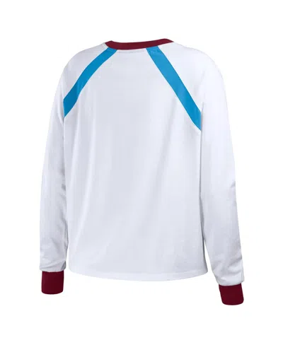 Wear By Erin Andrews White Philadelphia Phillies Raglan Long Sleeve T-shirt In White