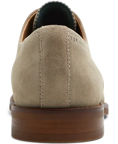 Ted Baker Leather Oxford In Khaki