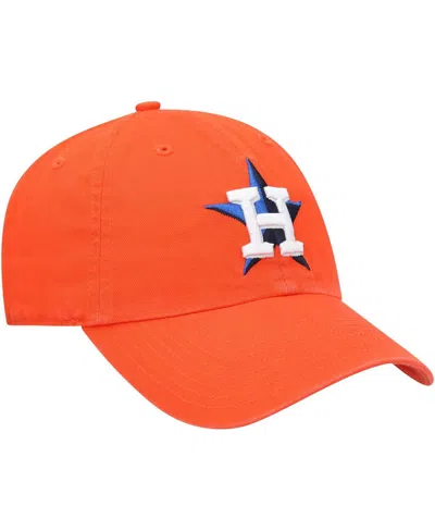 47 Brand Men's ' Orange Houston Astros Clean Up Adjustable Hat In Orange