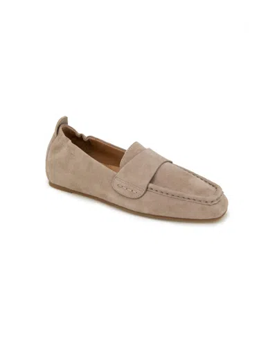 Shop Gentle Souls Women's Sophie Slip-on Flats In Mushroom Suede- Leather