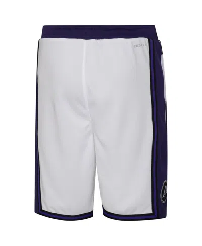 Shop Jordan Big Boys And Girls  White Los Angeles Lakers 2022/23 City Edition Swingman Shorts