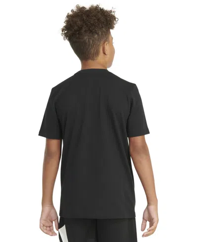 Shop Adidas Originals Big Boys Short Sleeve Football T-shirt In Black W Multi