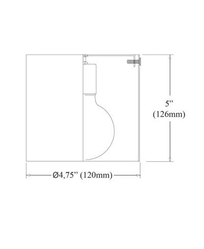 Dainolite Theron 1-light Flush Mount In Matte Black
