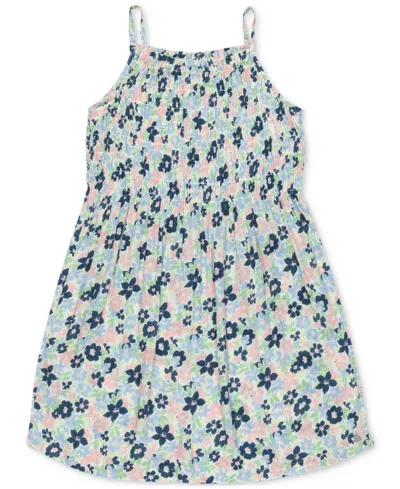 Shop Roxy Big Girls Look At Me Now Floral-print Dress In Bel Air Ep