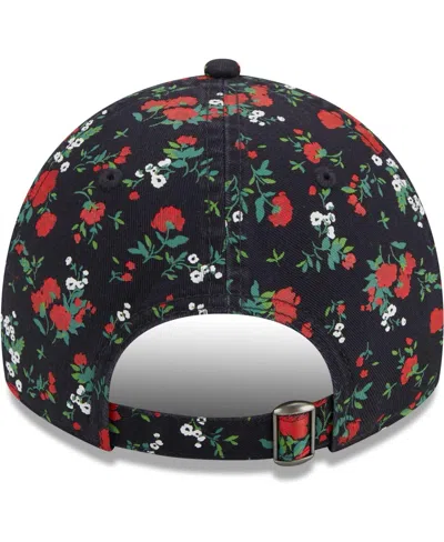 Shop New Era Women's  Navy Usmnt Bouquet 9twenty Adjustable Hat