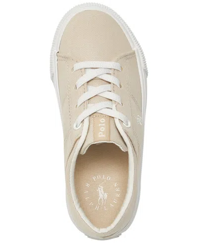 Shop Polo Ralph Lauren Toddler Elmwood Casual Sneakers From Finish Line In Sand Twill