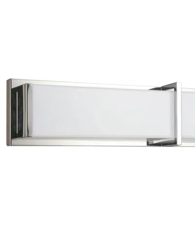 Shop Dainolite 5" Metal Winston 72w Vanity Light Acrylic Diffuser In Polished Chrome,white