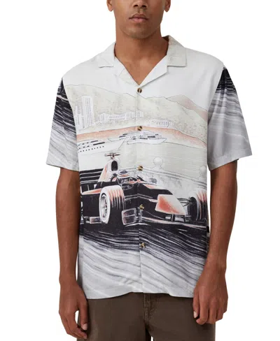 Shop Cotton On Men's Pit Stop Short Sleeve Shirt In Race Track