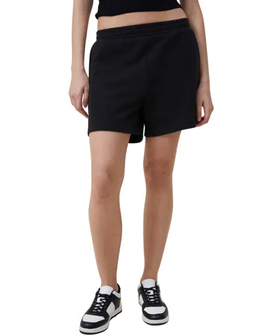 Shop Cotton On Women's Classic Fleece Shorts In Black