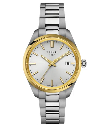 Shop Tissot Unisex Swiss Pr 100 Stainless Steel Bracelet Watch 34mm In No Color