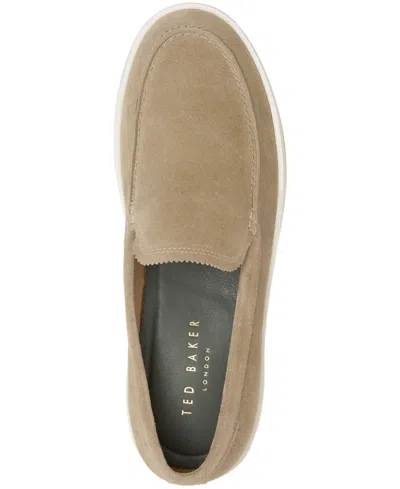 Shop Ted Baker Men's Hampshire Slip On Sneakers In Khaki