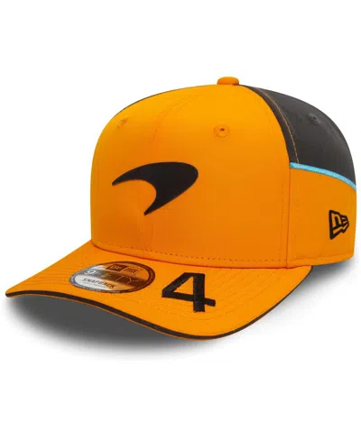 Shop New Era Men's  Lando Norris Orange Mclaren F1 Team Driver 9fifty Adjustable Hat