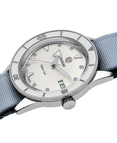 Rado Women's Swiss Automatic Captain Cook Stainless Steel Bracelet Watch 37mm Gift Set In No Color