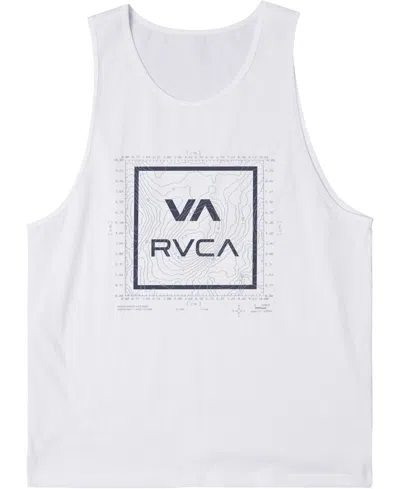 Shop Rvca Men's Topo Atw Tank Top In White