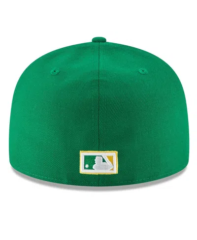 Shop New Era Men's  Green Oakland Athletics Cooperstown Collection Wool 59fifty Fitted Hat