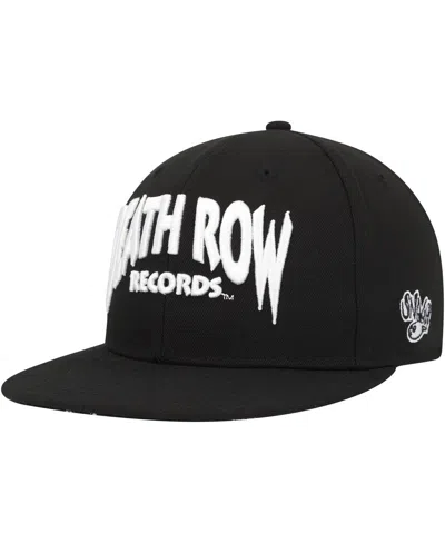 Shop Lids Men's Black Death Row Records Paisley Fitted Hat