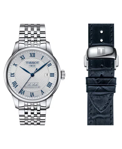 Tissot Men's Swiss Automatic Le Locle Powermatic 80 Stainless Steel Bracelet Watch 39mm In No Color