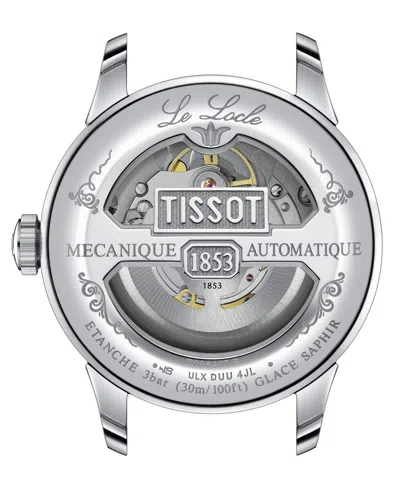 Shop Tissot Men's Swiss Automatic Le Locle Powermatic 80 Stainless Steel Bracelet Watch 39mm In No Color