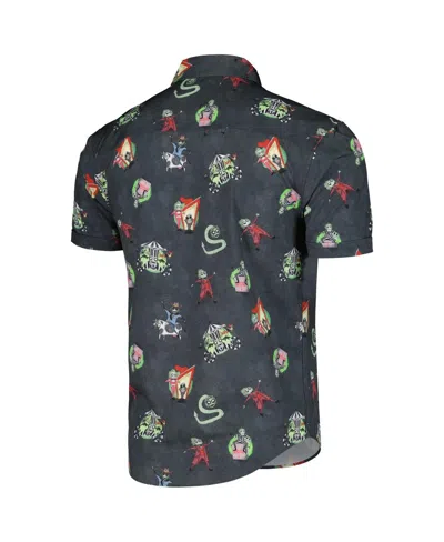 Shop Rsvlts Men's And Women's  Black Beetlejuice Beetlegeuse Button-down Shirt