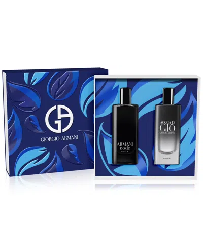 Shop Giorgio Armani Men's 2-pc. Parfum Discovery Gift Set In No Color