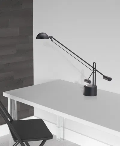 Dainolite 28" Metal 8w Led Desk Lamp In Black