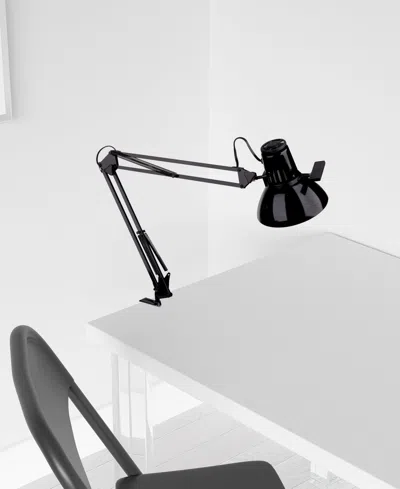Dainolite 36" Metal Gloss Task Lamp In Black